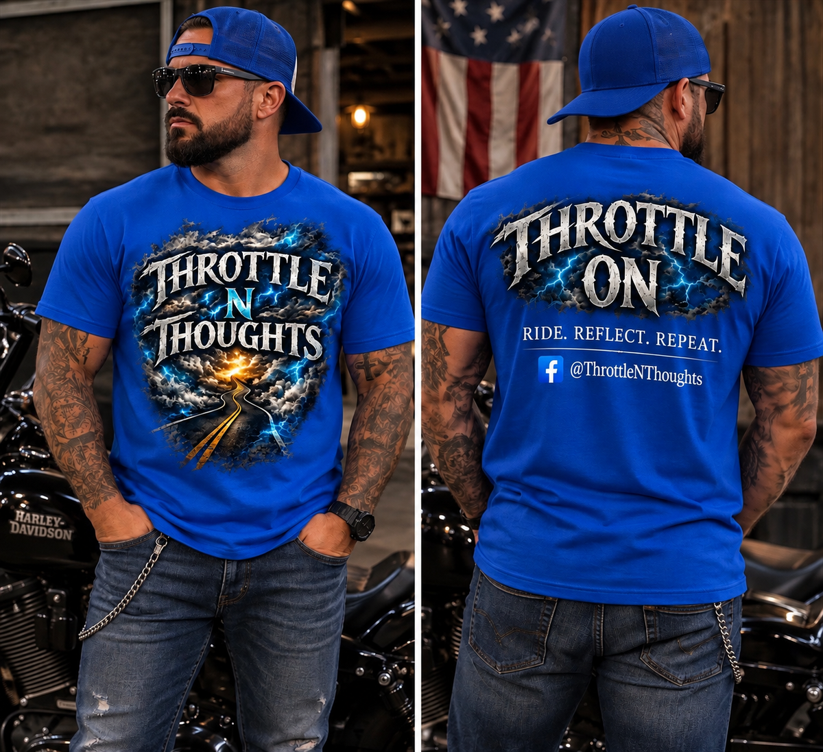Throttle N Thoughts- T-Shirt