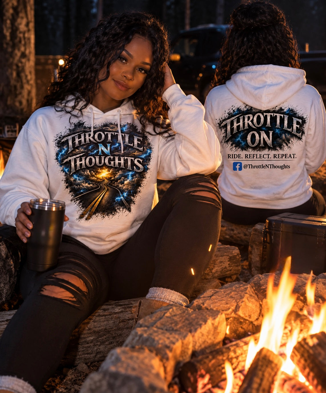 Throttle N Thoughts-Hoodie