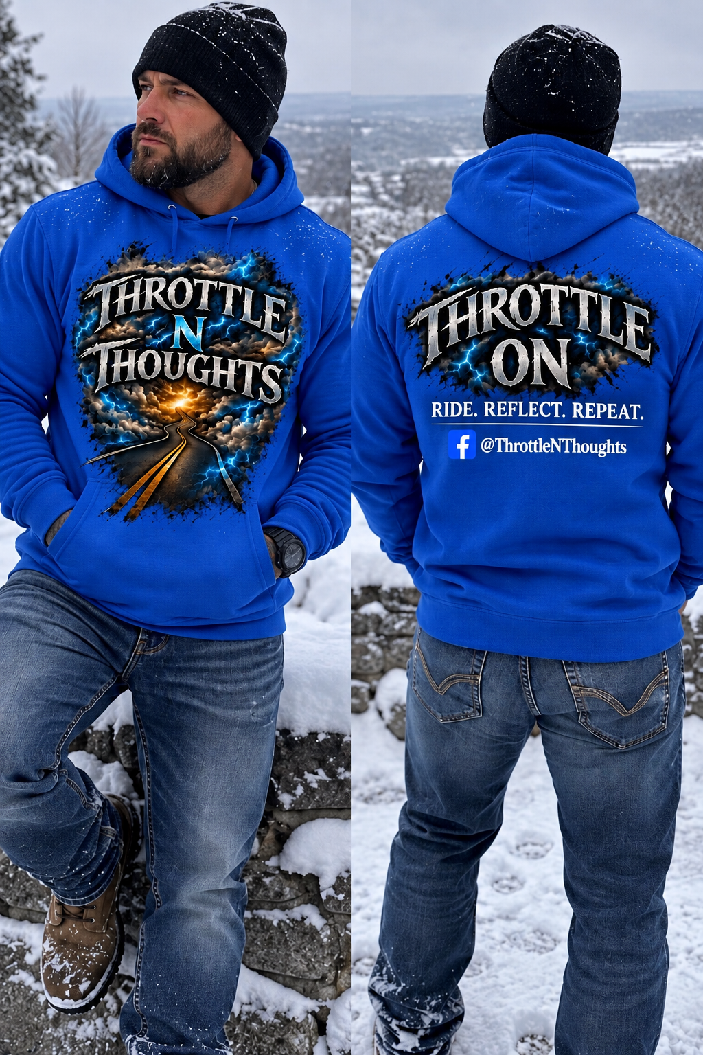 Throttle N Thoughts-Hoodie
