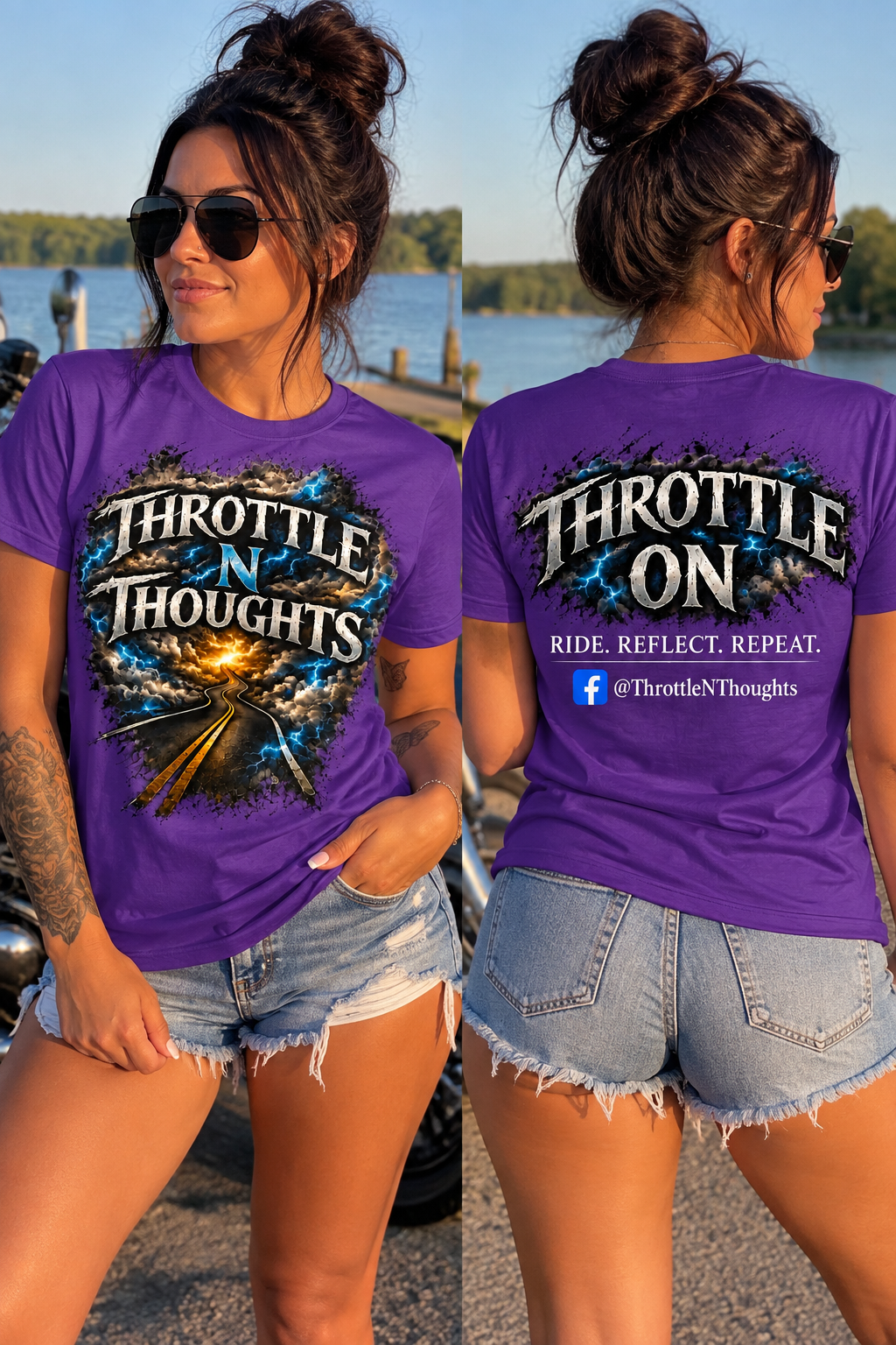Throttle N Thoughts- T-Shirt